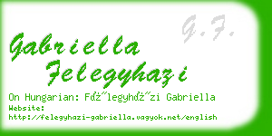 gabriella felegyhazi business card
